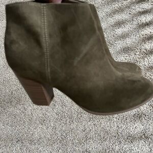 Old Navy Olive Ankle Booties